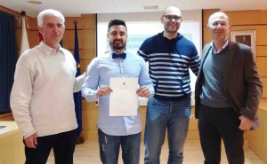 Enrique G. de la Riva and Ph. D. Cosupervisors. Photo: M. Olmo.
