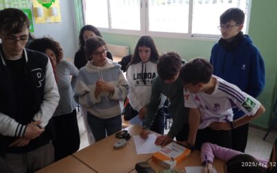 Taller en el IES Pino Montano de Sevilla sobre el análisis de nitrógeno en lechuga